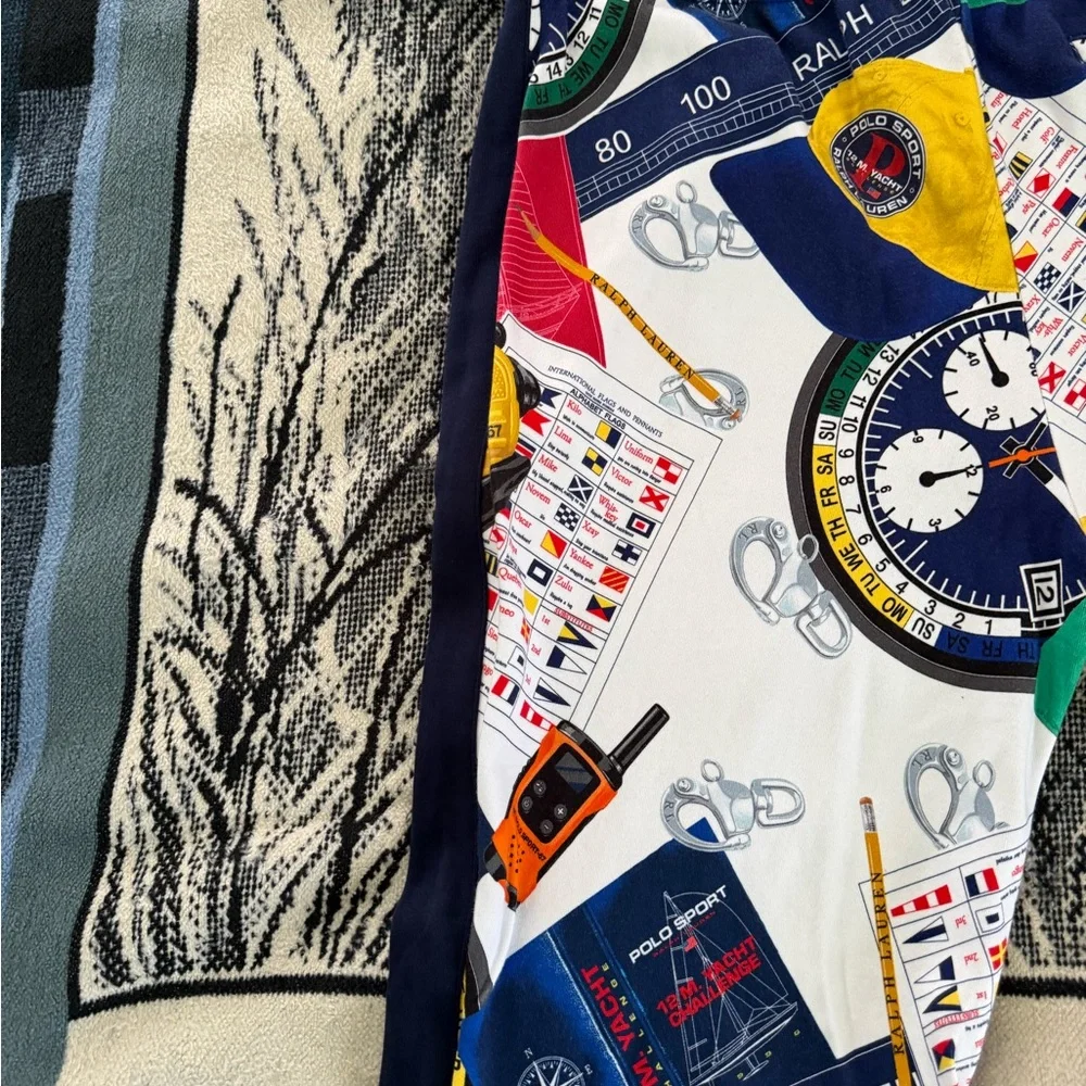 Polo Ralph Lauren Double-Knit Yacht Challenge Nautical Polo Sport Graphic Jogger
